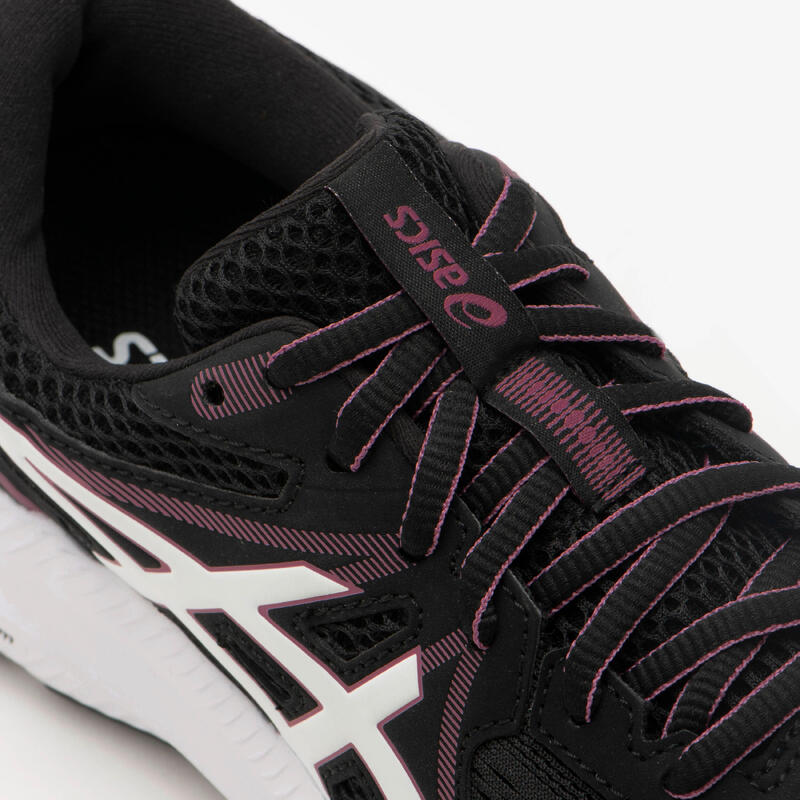 HARDLOOPSCHOENEN VOOR DAMES GEL WINDHAWK ZWART/ROZE