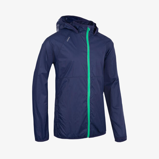Manteau droit à capuche vert kaki femme