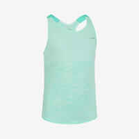 Girls' seamless KIPRUN 900 running tanktop - light green