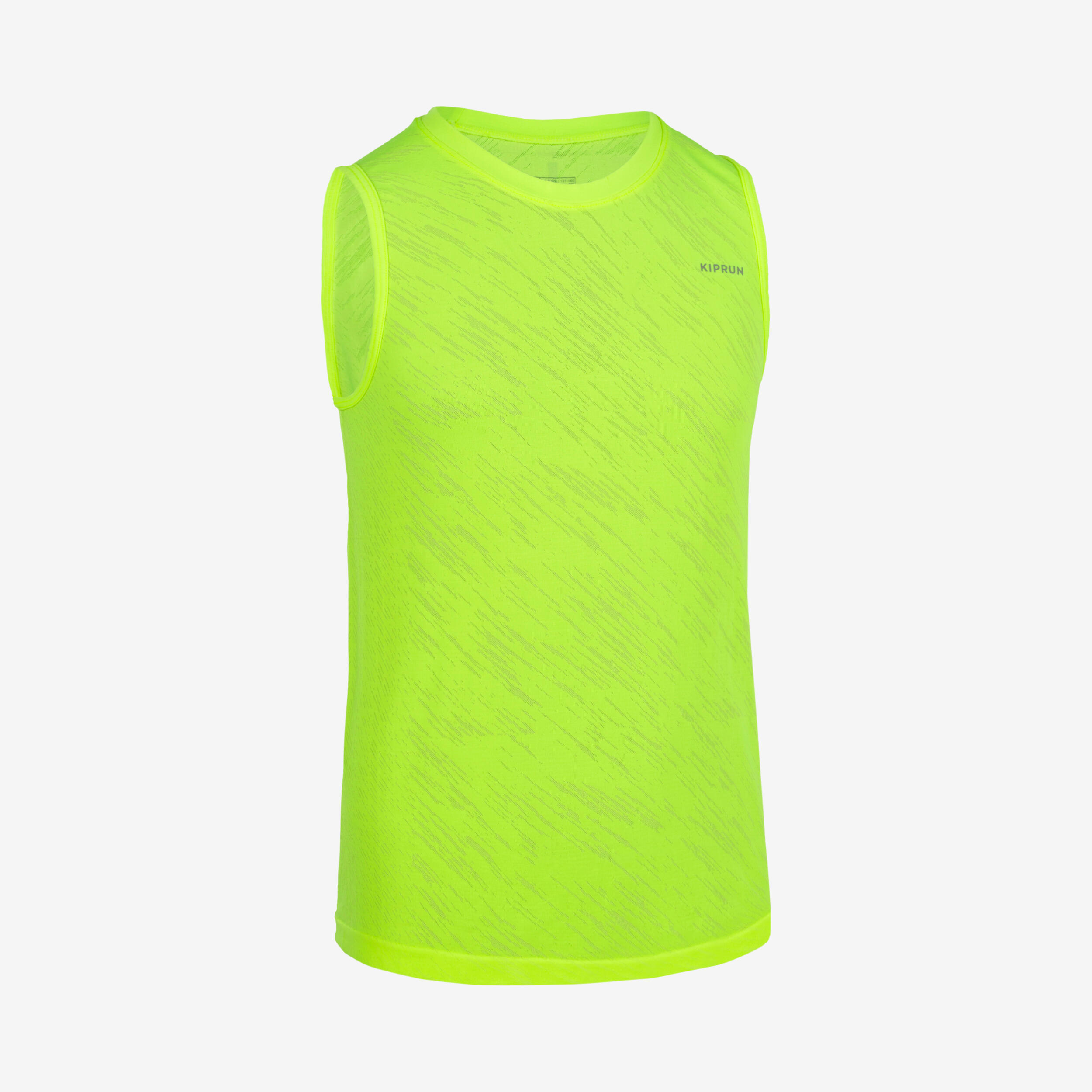 KIPRUN Canotta da corsa senza cuciture per bambini - light 900 giallo neon