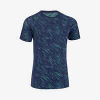 Kid's ultra-light KIPRUN Light 900 running T-shirt - navy green