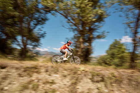 אופני הרים לילדים Explore 120 ‏20 אינץ' לגיל 6-9 - לבן