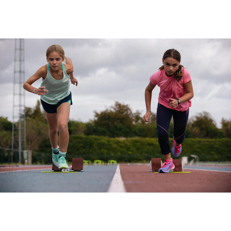 Naadloos hardloopshirt voor meisjes CARE 900 roze