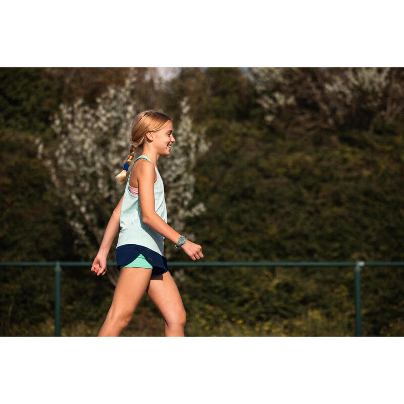 Débardeur de running sans couture Fille - KIPRUN 900 light vert