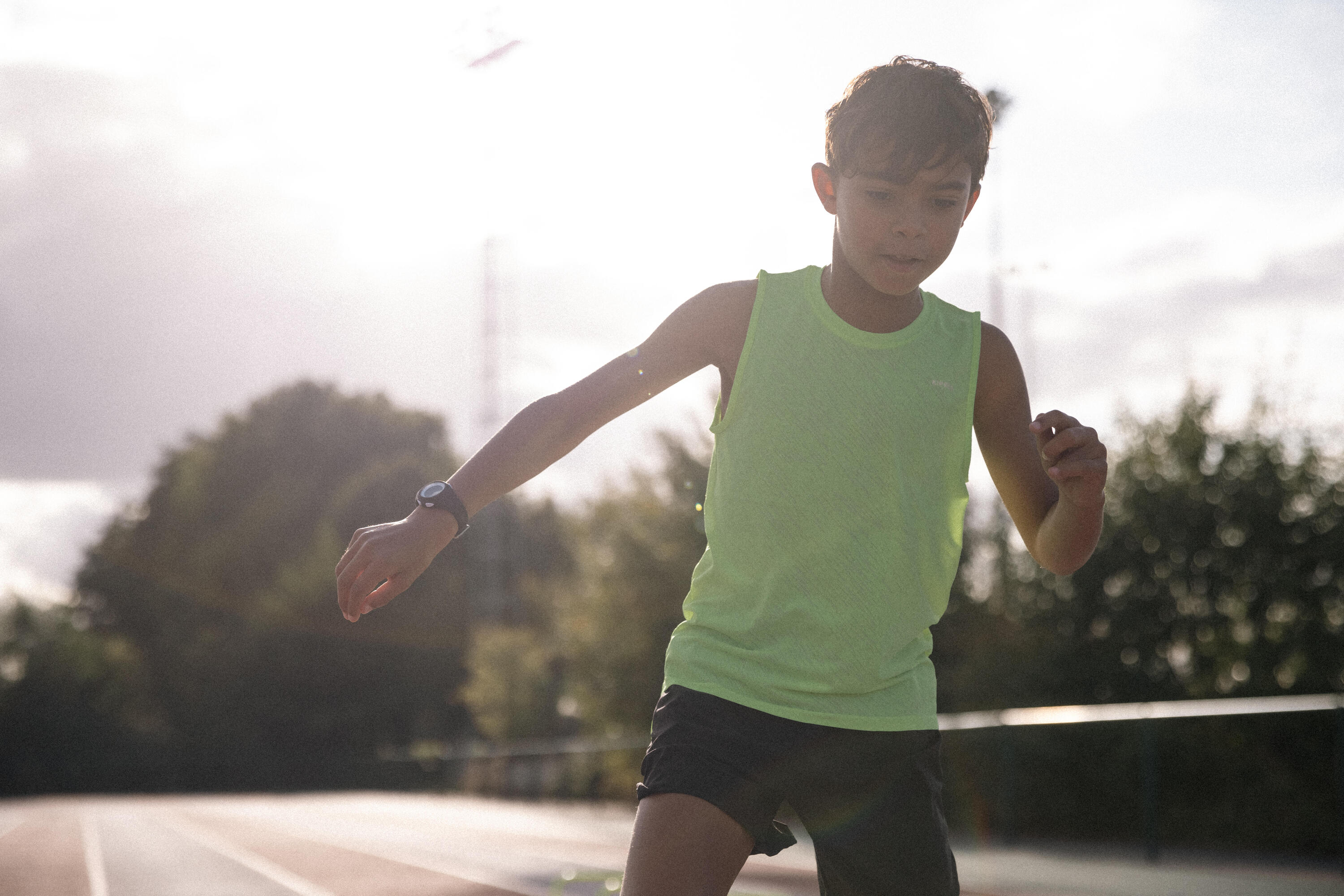 Canotta running bambino LIGHT 900 giallo fluo 11/13