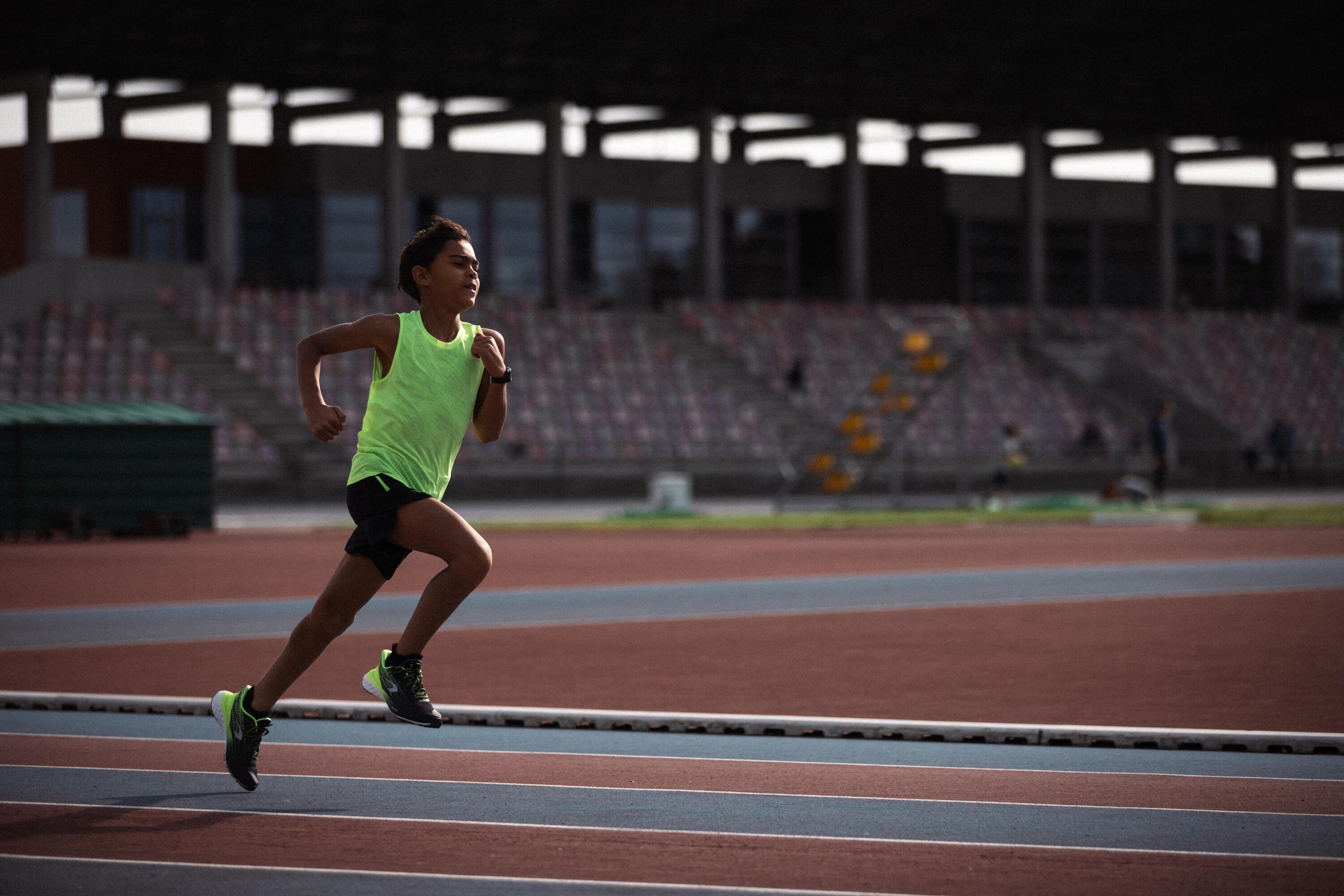 Canotta running bambino LIGHT 900 giallo fluo 8/13
