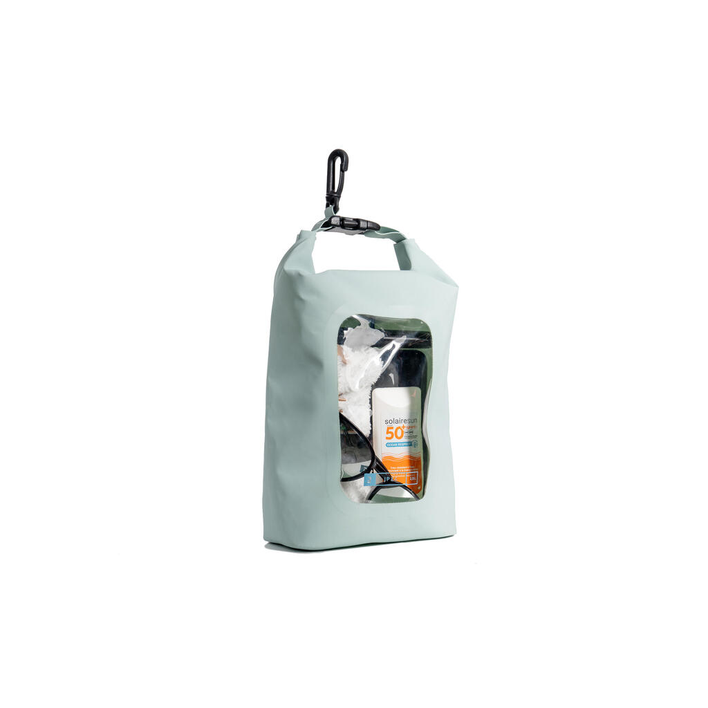 2.5 L waterproof dry bag IPX6 with window.