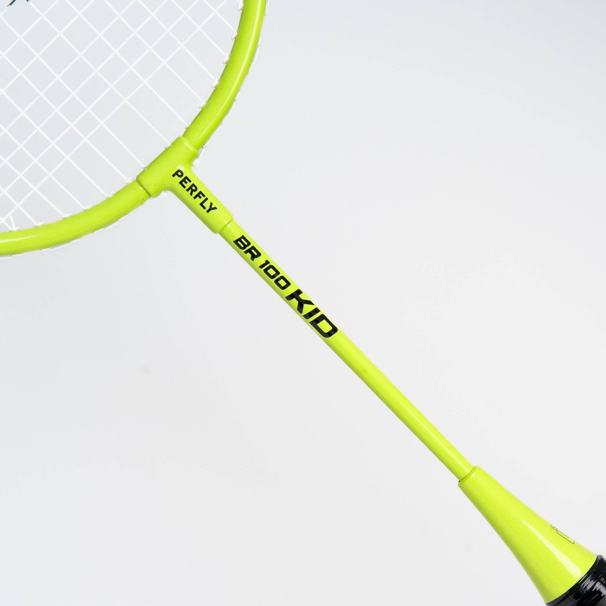 Kids Badminton Racket 85g Aluminium BR 100 Green -  4