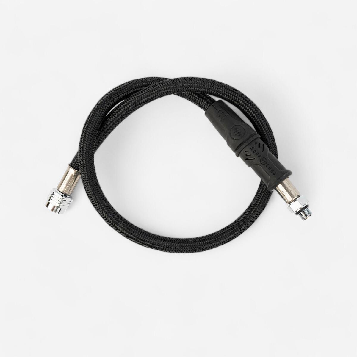 Flexible moyenne pression tressé Aquaflex noir 0,7 mètre 3/8''