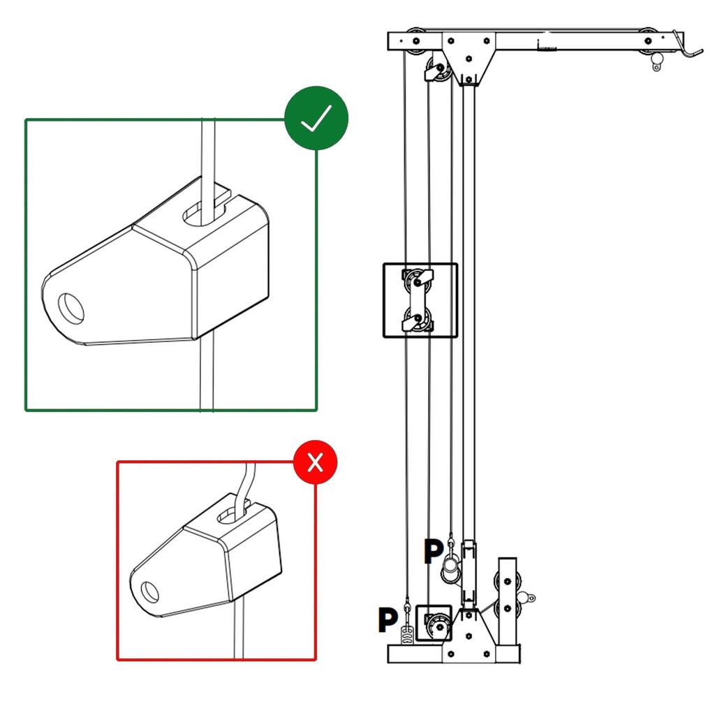 Zgornji kabel D 4300 mm ⌀5 mm – nadomestni del za Power Rack 900