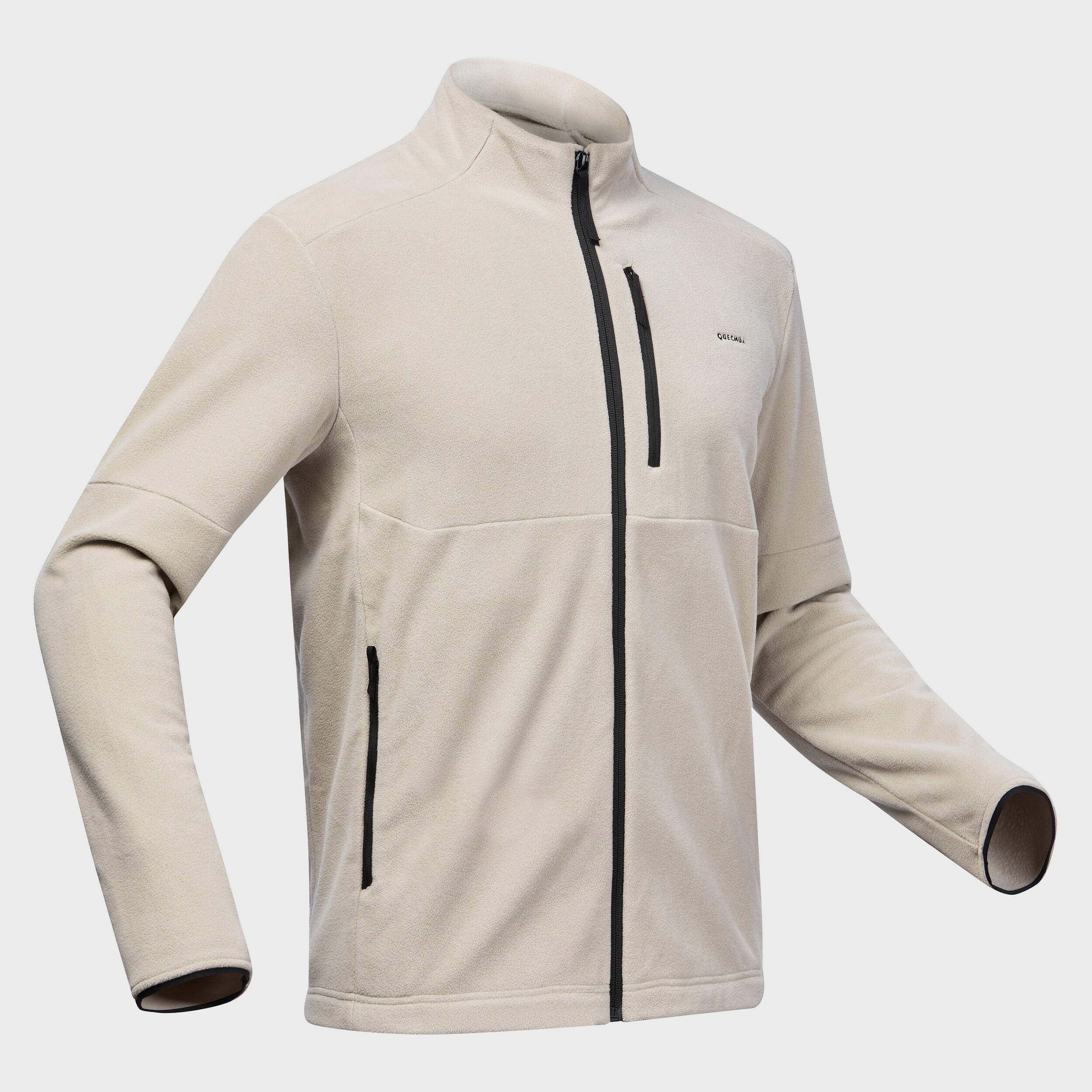 Men’s Zippered Fleece Hiking Jacket – MH 500 - QUECHUA