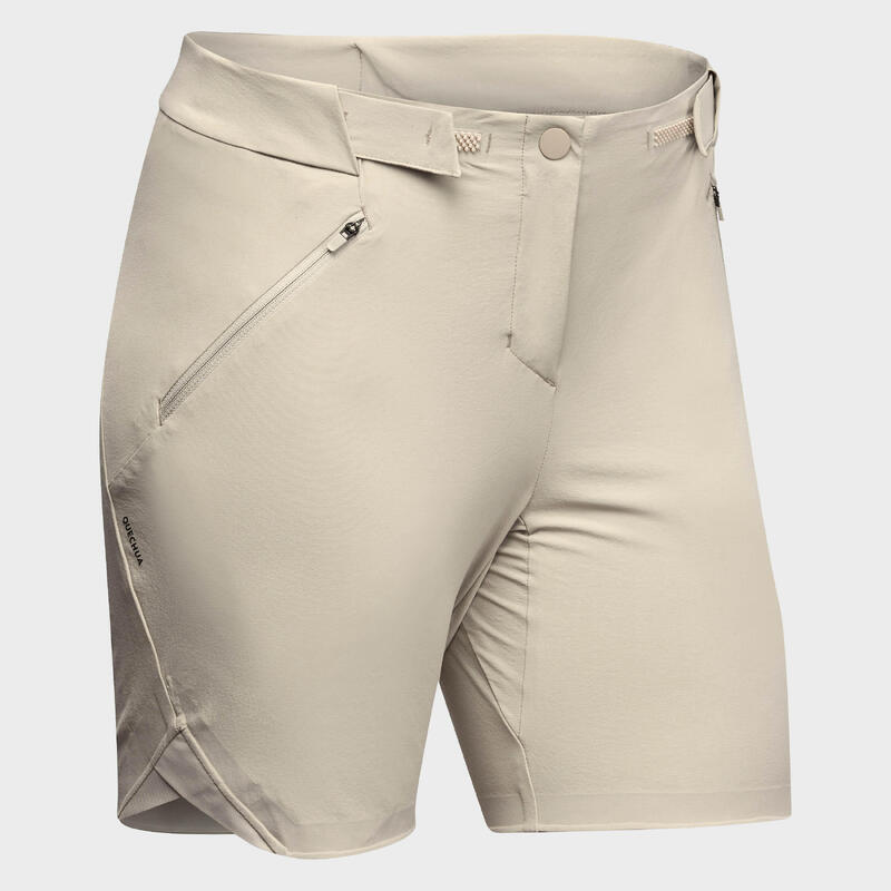 Pantalón corto de montaña y trekking Mujer Quechua MH500