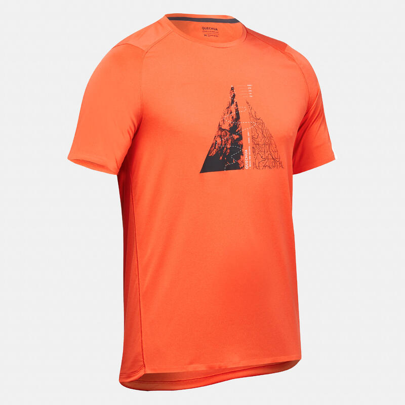 T-shirt trekking uomo MH500 rossa