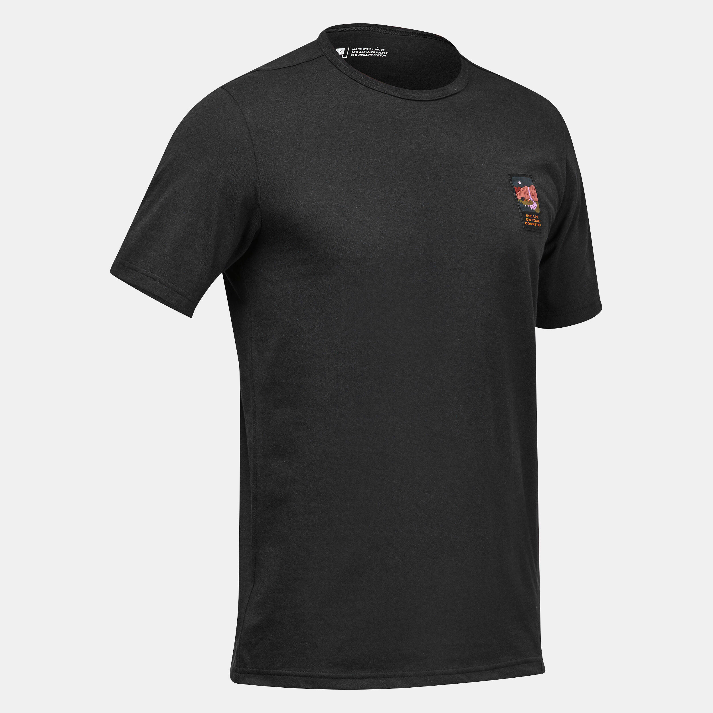 Camiseta de montaña y trekking manga corta Hombre Quechua NH100 10/10