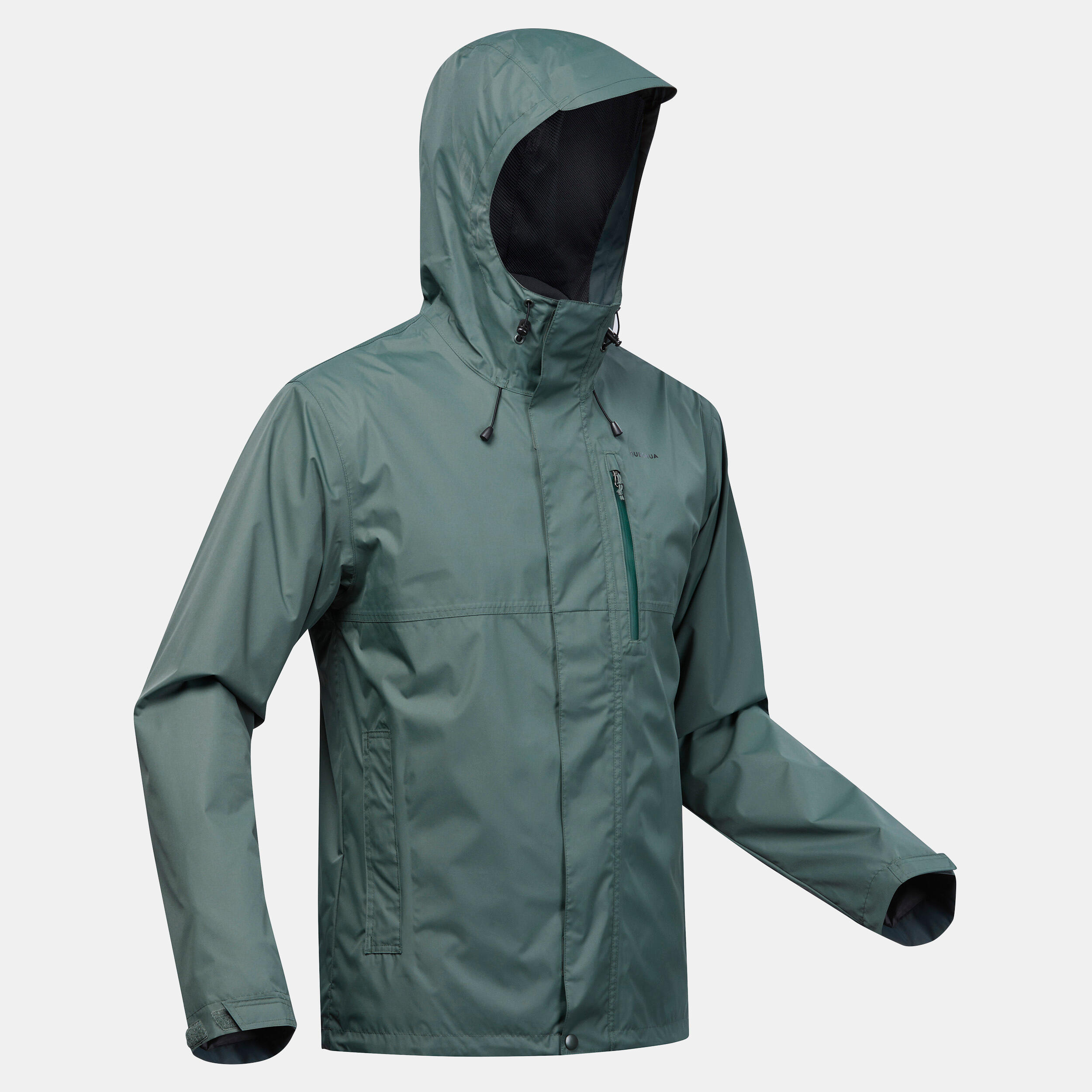 Chaqueta impermeable de montaña y trekking con capucha Hombre Quechua NH500 7/7