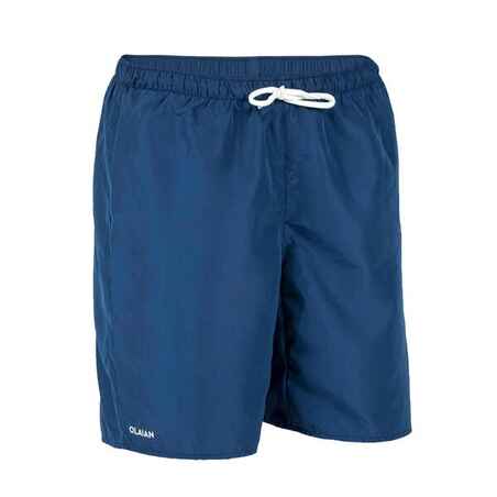 Temno modre plavalne kratke hlače 100 za dečke