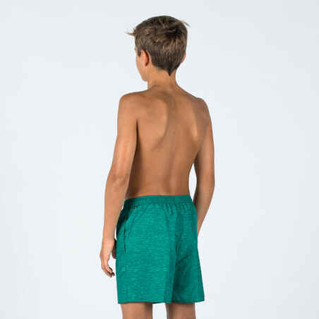 Boy's swim shorts - 100 surfcanvas green