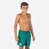 Boy’s swim shorts with pockets - 100 Surfcanvas green