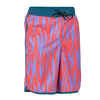 Boardshorts Jungen - 500 Zebra rot/violett