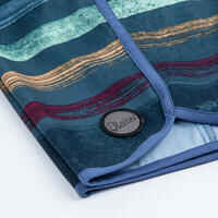 מכנס בגד ים לבנים - 500 קווי מברשת כחולים