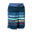 Boardshort jongens 500 Brush lines blauw