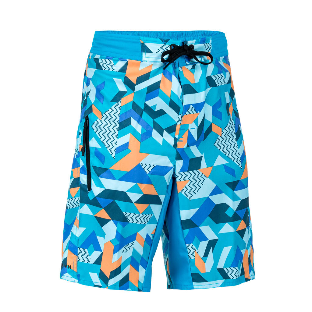 Boy's swim shorts - 550 Softgeo blue