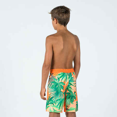 Boy's swim shorts - 550 Canopy orange