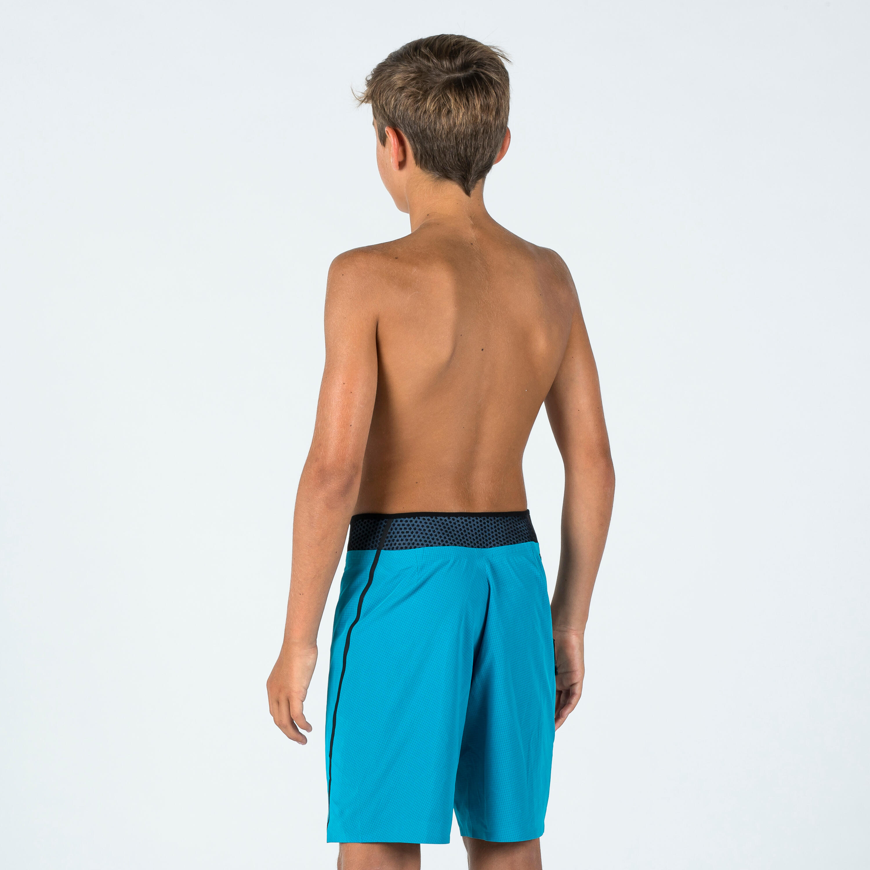 Boy's swim shorts - 900 blue 2/6