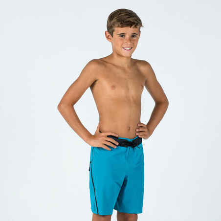 Modre plavalne kratke hlače 900 za dečke