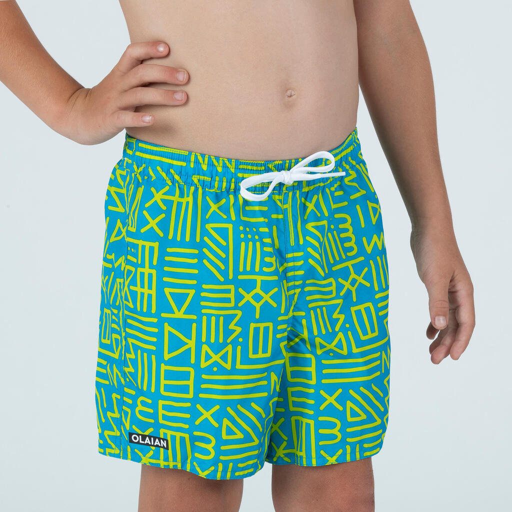 Boy's swim shorts - 100 happysurf red