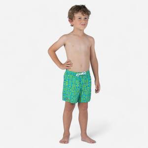 Boy’s swim shorts - 100 sign blue green