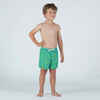 Boy's swim shorts - 100 sign blue green