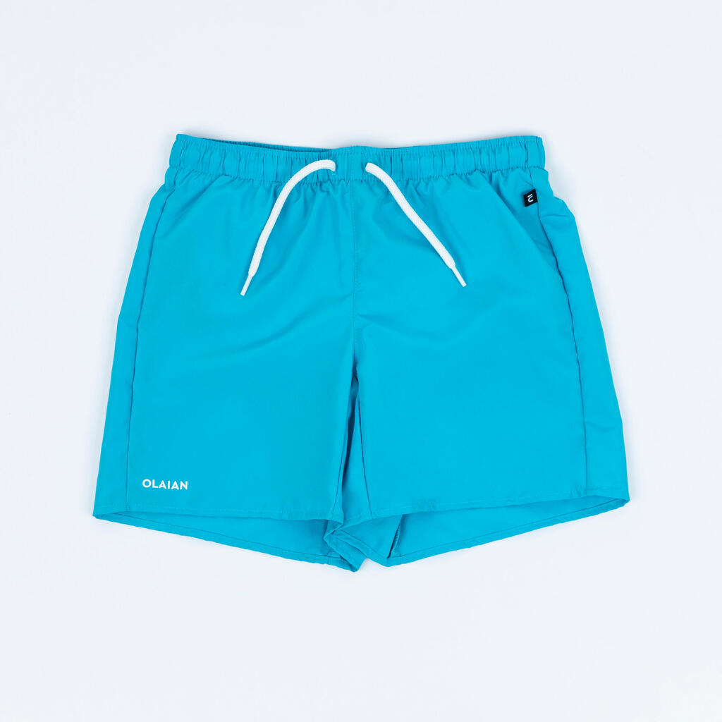 Short de bain Garçon - 100 bleu ciel