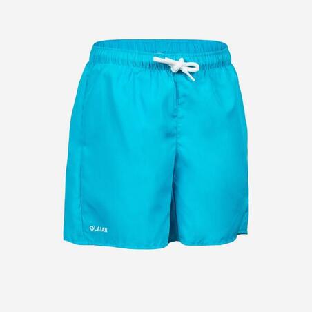 Short de bain Garçon - 100 bleu ciel