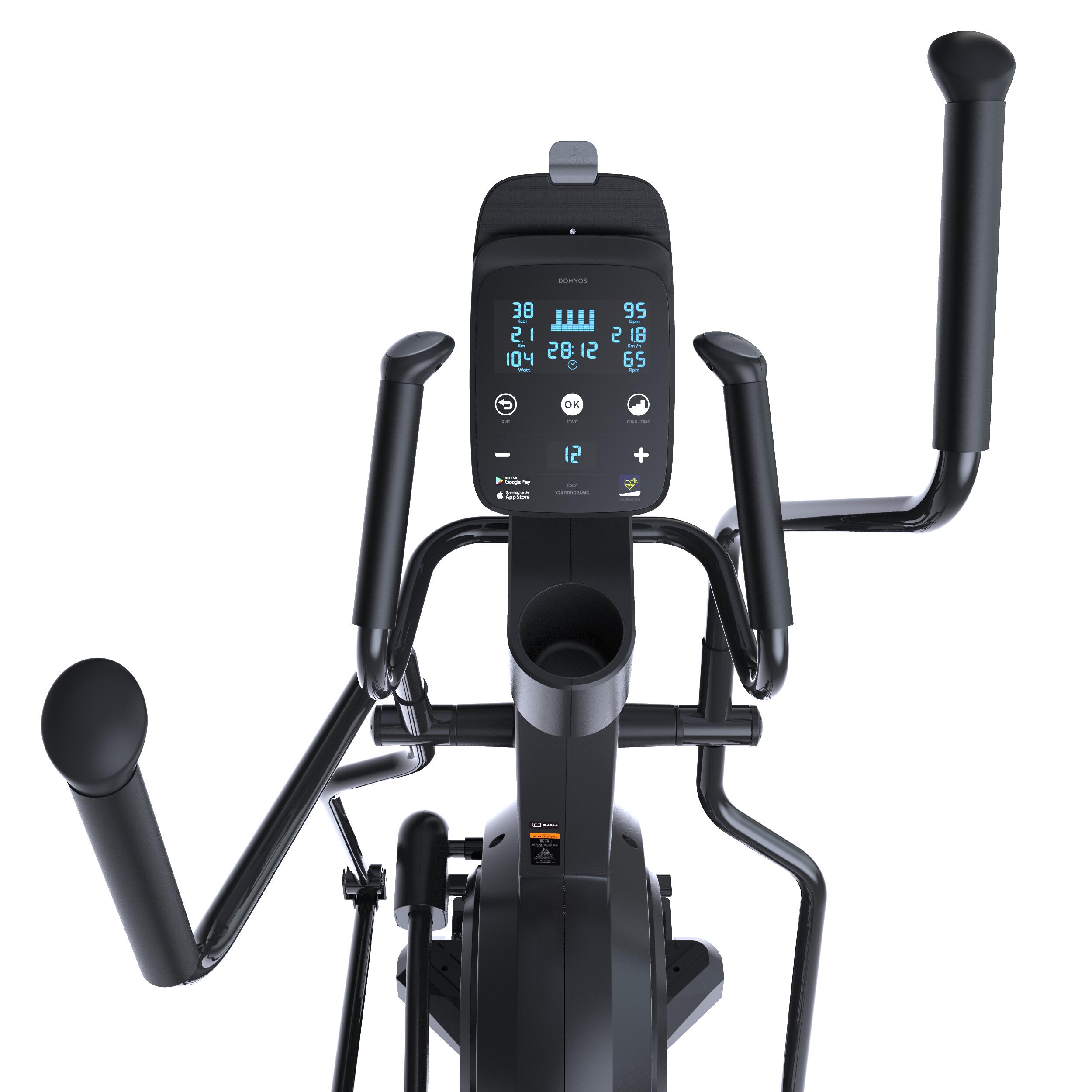 Front Wheel Folding Connected Self-Powered Cross Trainer Challenge Elliptical 2/6