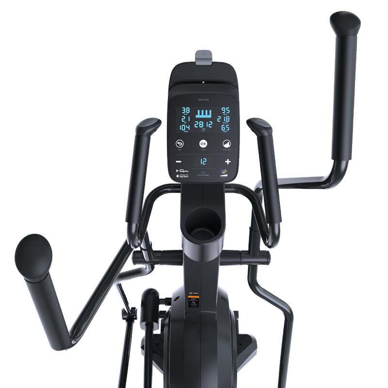 Bicicleta Elíptica Cardio Training Roda Dobrável Autoalimentada Conectada