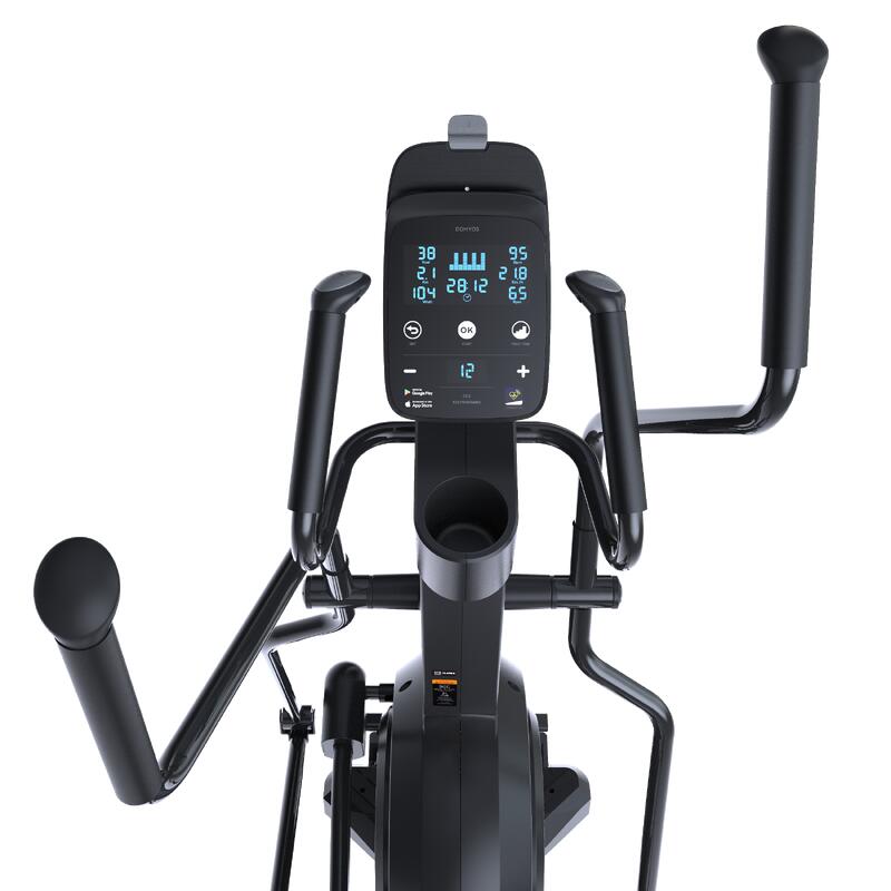Front Wheel Folding Connected Self-Powered Cross Trainer Challenge Elliptical