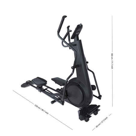 Front Wheel Folding Connected Self-Powered Cross Trainer Challenge Elliptical