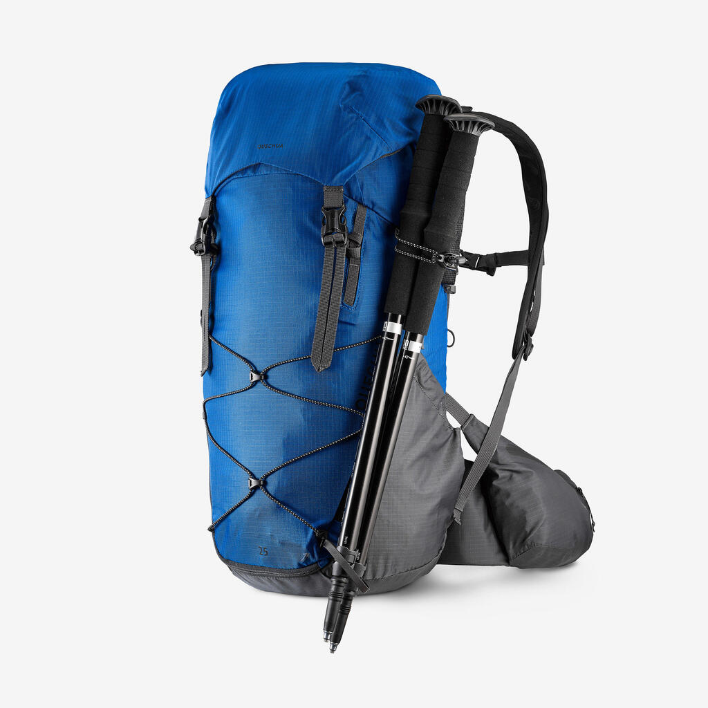 25 L comfortable and light mountain hiking backpack MH900 - Grey