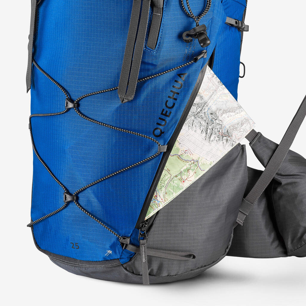 25 L comfortable and light mountain hiking backpack MH900 - Grey