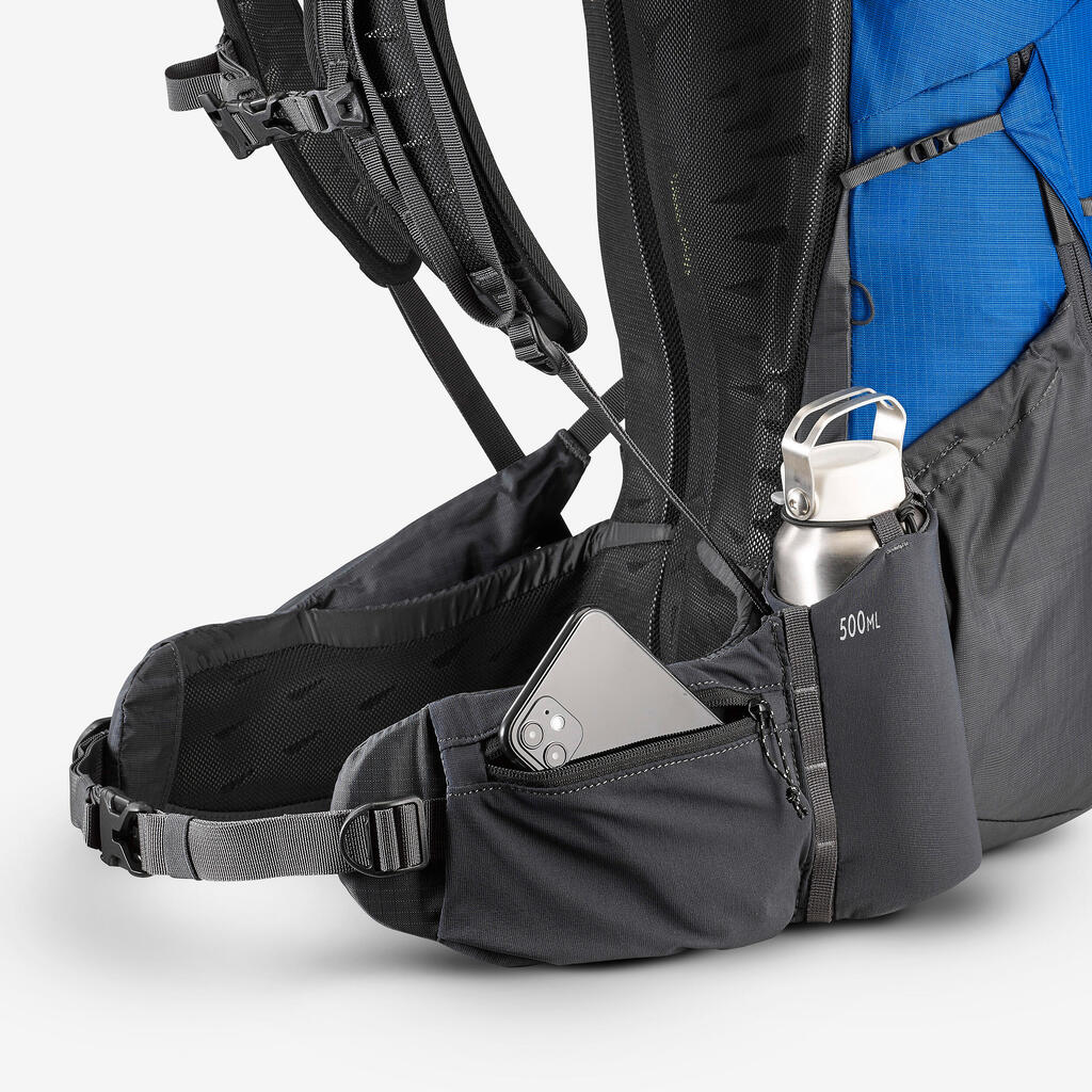 25 L comfortable and light mountain hiking backpack MH900 - Grey