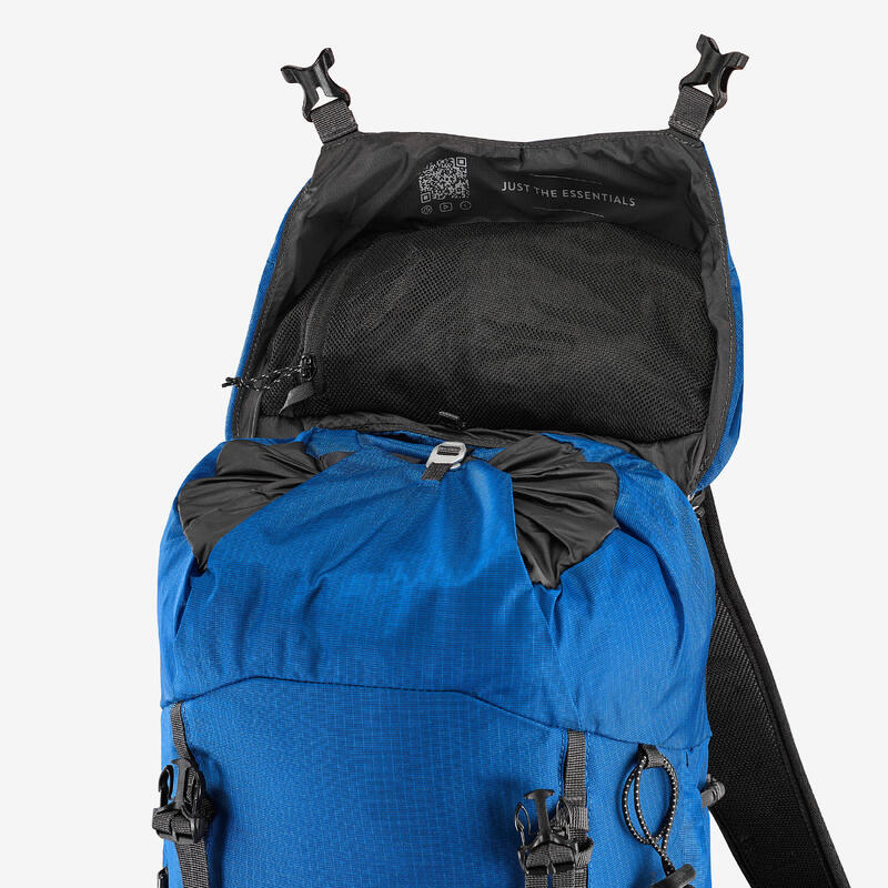 Sac à dos de randonnée montagne confortable et léger 25L, MH900 bleu