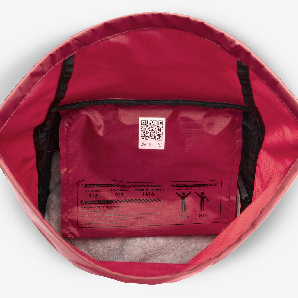 Ranac za planinarenje MH500 Light sa poklopcem na savijanje 22 l - svetlocrveni
