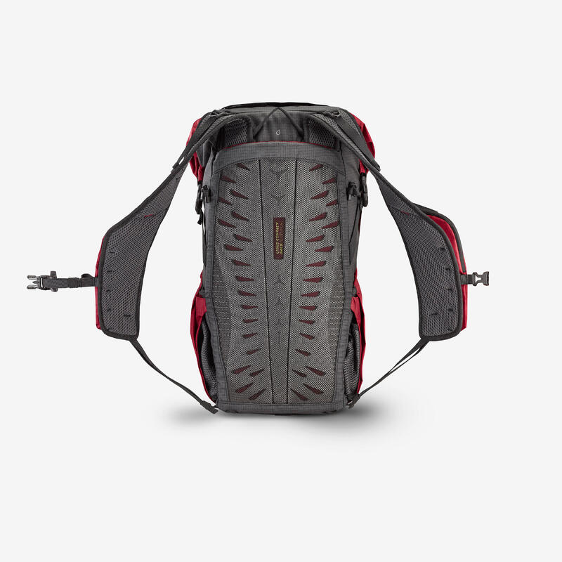 Sac à dos Rolltop de randonnée montagne 22L - MH500 Light rouge