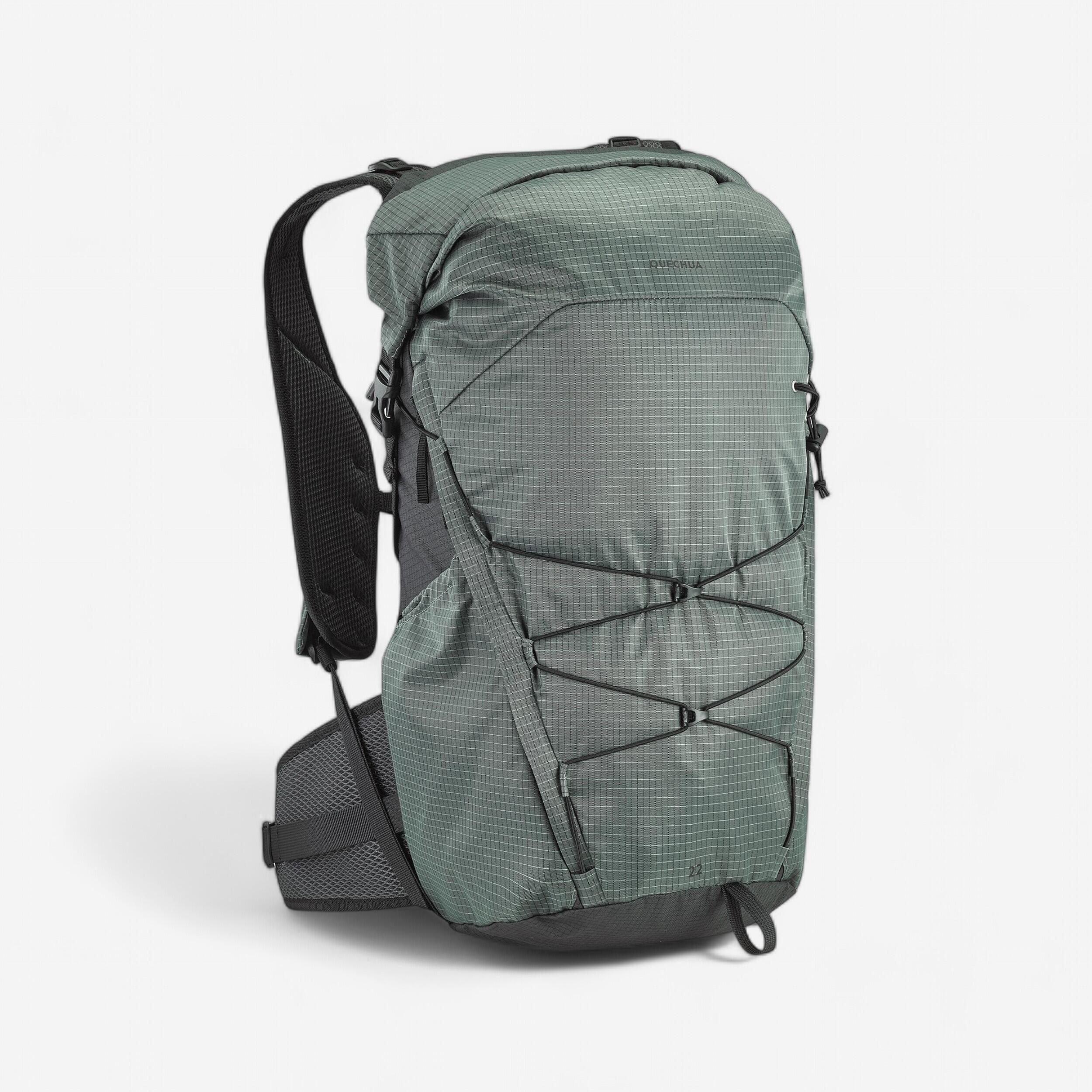 Mountain Hiking Rucksack 22 L Rolltop MH500 Light