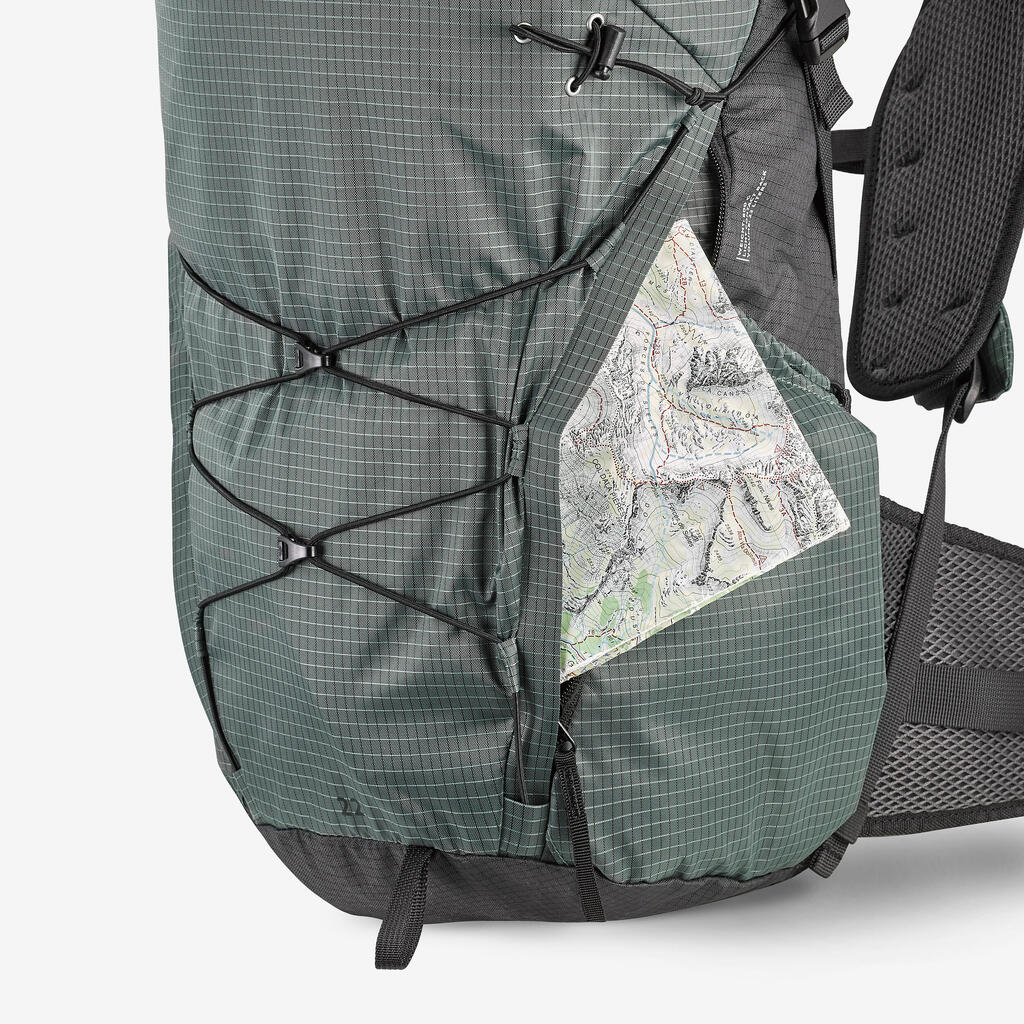 תיק גב לטיולי הרים 22 ליטר Rolltop - MH500 Light