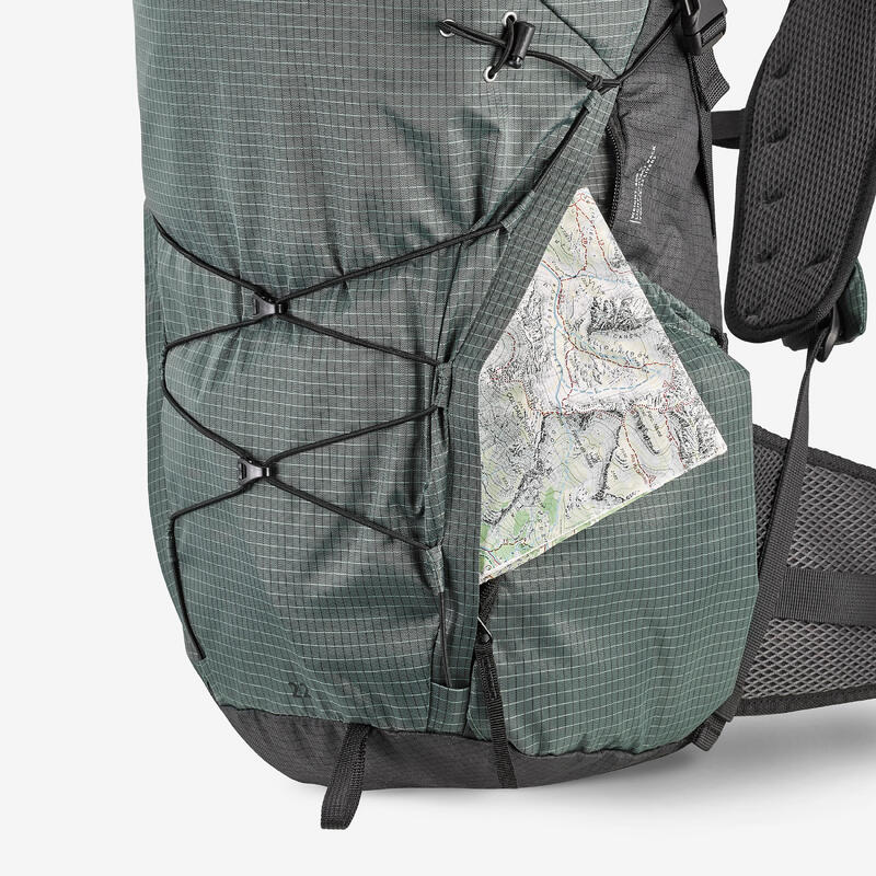 Rucsac Drumeție la Munte Rolltop MH500 LIGHT 22L Verde