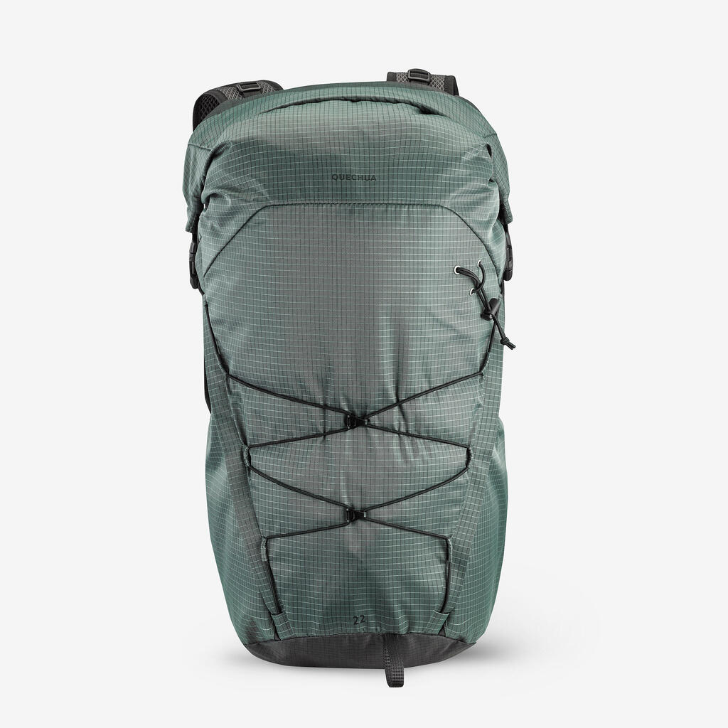 Ranac za planinarenje MH500 Light sa poklopcem na savijanje 22 l - svetlocrveni