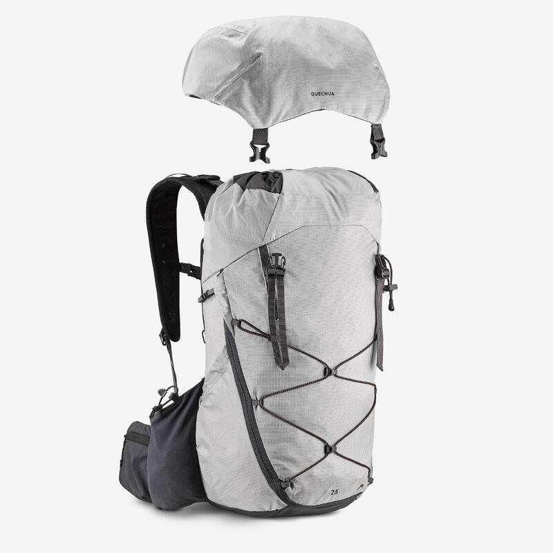 Sac à dos de randonnée montagne confortable et léger 25L, MH900 gris