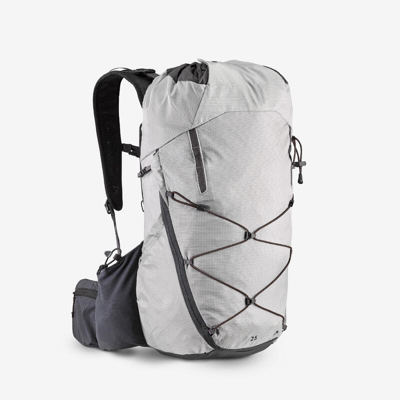 Sac à dos de randonnée montagne confortable et léger 25L, MH900 gris